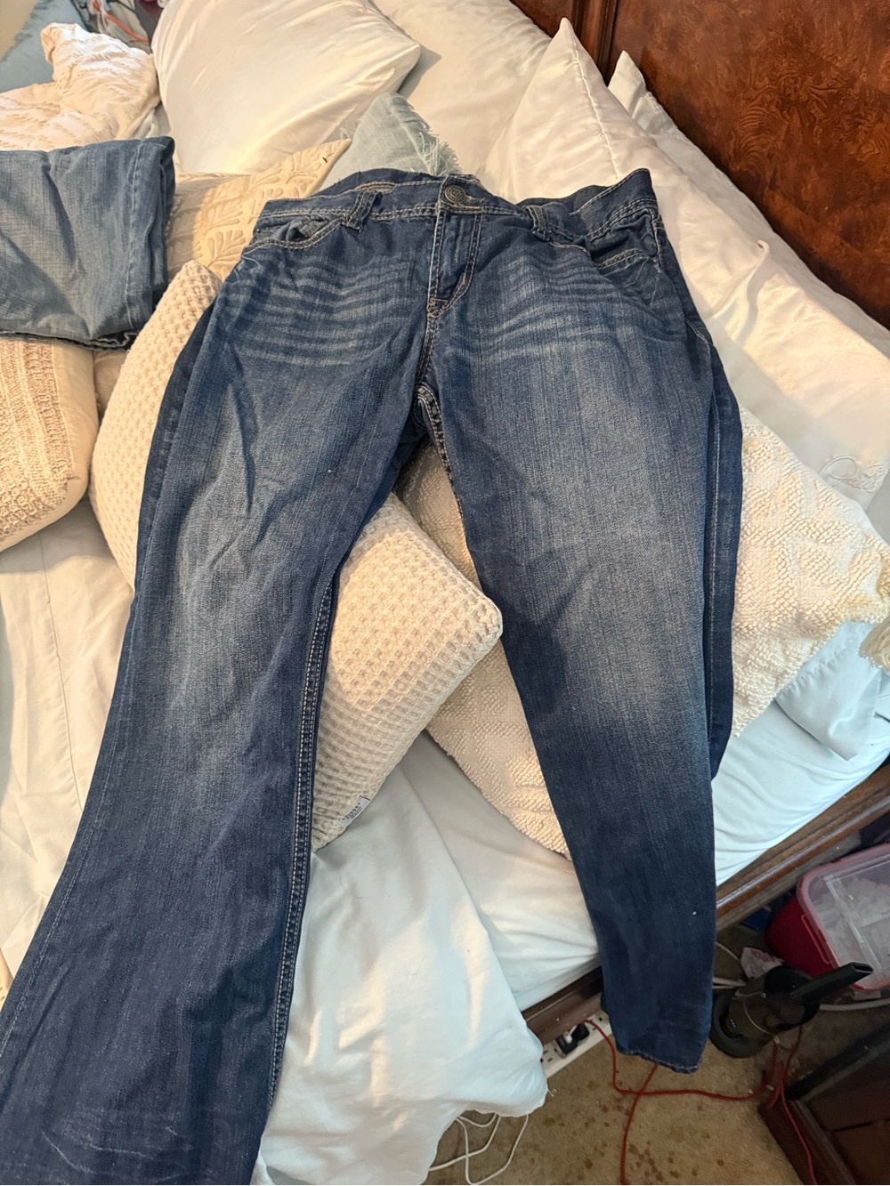 7 For All Mankind Men’s Blue Bootcut Jeans